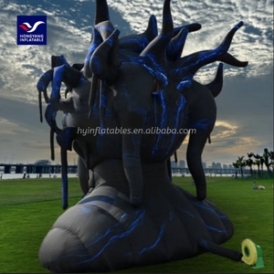 Halloween <span class=keywords><strong>Inflatable</strong></span> Quỷ bóng bên trang trí nội thất với đèn LED và Máy thổi khí cho Quả Cầu Tuyết Chú Hề Lều quái vật trang trí - Product Image 4