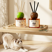 Diffuseur à bâtonnets sans danger pour les animaux (120 ml) – Parfum Sauge – Non toxique – Sans flamme nue – Sans danger pour les chats et les chiens – Élimine efficacement les odeurs