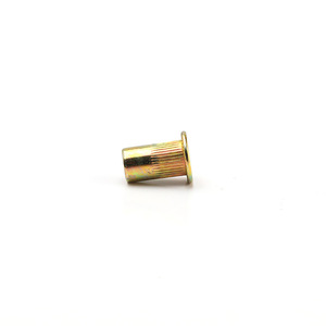 น็อตหัวแบน Bengu Rivet ขนาด M4 M5 M6 M8 M12 ชุบโครเมตสีเหลือง  แบบเมตริก ความยาว 18 มม. ผลิตด้วยเครื่อง CNC - Product Image 1