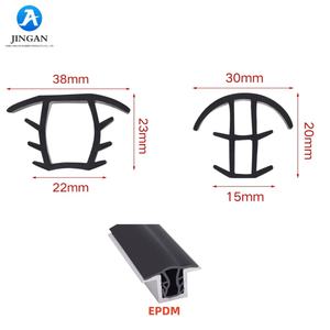 Strip penyegel ekstrusi karet SR silikon <span class=keywords><strong>EPDM</strong></span> tahan air panel fotovoltaik daya matahari berbentuk T produk karet tahan lama - Product Image 1