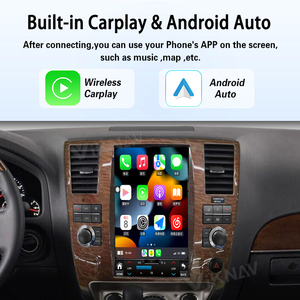 Autoradio Viknav 12,1 pouces à écran tactile pour Infiniti QX56/<span class=keywords><strong>Nissan</strong></span> Armada 2004-2010, mise à niveau CarPlay sans fil, Android Auto, stéréo GPS - Product Image 3