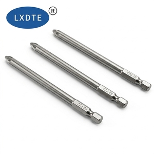 Embouts de tournevis industriels LXD PH2 PZ2 <span class=keywords><strong>T20</strong></span>, 1/4 pouce, 100 mm, pointe magnétique pour tournevis manuels/électriques, réparation, rénovation - Product Image 1