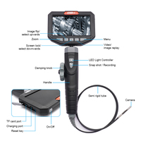 Boroscopio de Video Articulado Profesional 1080P con Captura de Fotos y Zoom Digital para Inspección de Válvulas de Admisión y Carbono