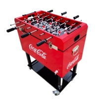 Chariot isotherme pliable 49L/65L de style nouveau pour matchs de football, glacière métallique avec roues pour garder au frais lors des matchs de soccer