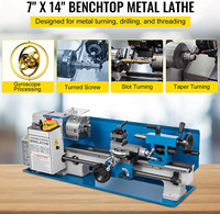 Petite machine industrielle universelle multifonctionnelle de travail des métaux d'établi Mini tour léger
