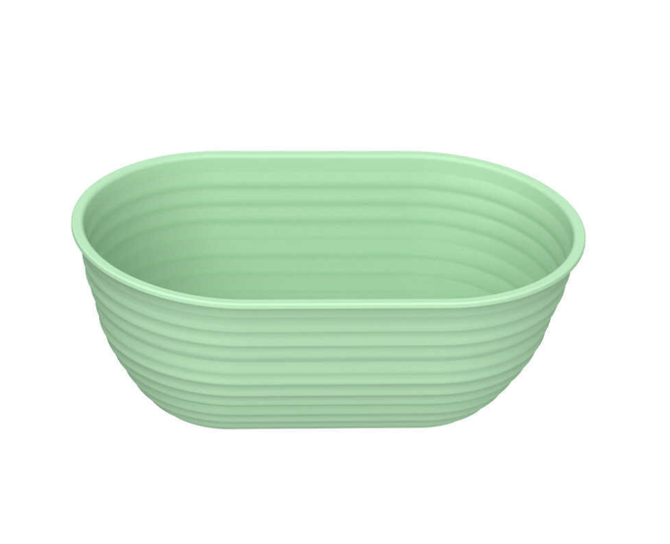 Oval silicone fermentation basket