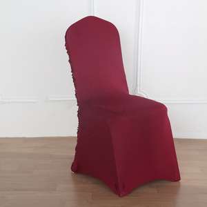 wholesale <b>luxury</b> rosette Wedding Fitted Wedding 3D Flower <b>Chair</b> Covers White <b>Chair</b> Covers for Set <b>Camping</b> Dining Cover <b>Chair</b> - Product Image 2
