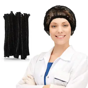 Hairnet Mũ Và Lưới Tóc Lưới Nylon Dùng Một Lần Trong Công Nghiệp Thực Phẩm Với Màu Trắng Nâu Và Đen