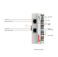 Module de sécurité Beckhoff EK1100, terminal de sortie numérique 4 canaux, 24V DC, matériau plastique, usage industriel