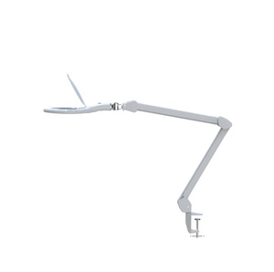 Factory Wholesale LED Magnifying Lamp with <b>Clamp</b> 5X 10X Adjustable Arm <b>Light</b> for Workbench Repair Jewelry Reading - Product Image 2
