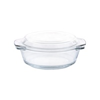 Plat de cuisson rectangulaire en verre transparent, résistant à la chaleur, 4,5 L, avec couvercle, pour la cuisine, vente en gros à prix réduit