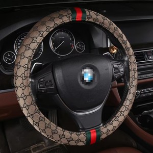 Accesorios para Automóviles, Regalos de Moda de Lujo para Mujer, Fundas para <span class=keywords><strong>Volante</strong></span> de Diseñador de Marca para Mercedes Benz, <span class=keywords><strong>BMW</strong></span>, Audi, Toyota, Tesla - Product Image 2