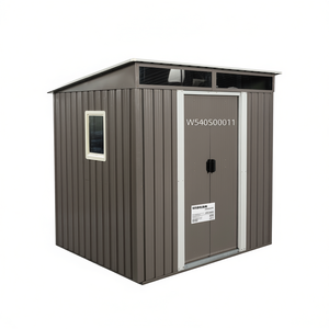Casetta da Giardino in Metallo 6x5 Piedi, Acciaio Zincato con Finestra Trasparente, Modello W540S00011 - Product Image 1