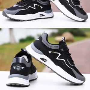 Chaussures de course décontractées pour hommes et jeunes, nouvelle collection, vente en gros, tendance, polyvalentes, en maille ajourée, semelle souple antidérapante - Product Image 4