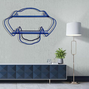 Phong cách công nghiệp sắt nổi tường kệ với <span class=keywords><strong>Hooks</strong></span> cho lối vào hoặc phòng tắm Organizer - Product Image 5