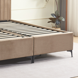 Custom Hotel Furniture <b>Bed</b> Frame Queen King Full Size Soft Upholstered <b>Bed</b> Storage <b>Bed</b> Double <b>Bed</b> for Bedroom - Product Image 4