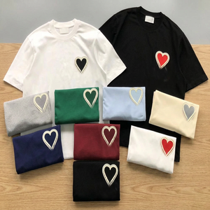 Camiseta de Manga Corta Casual para Hombre, Marca AMY, 100% Algodón, Corte Regular, Lisa, con Logotipo Personalizado al por Mayor - Product Image 1