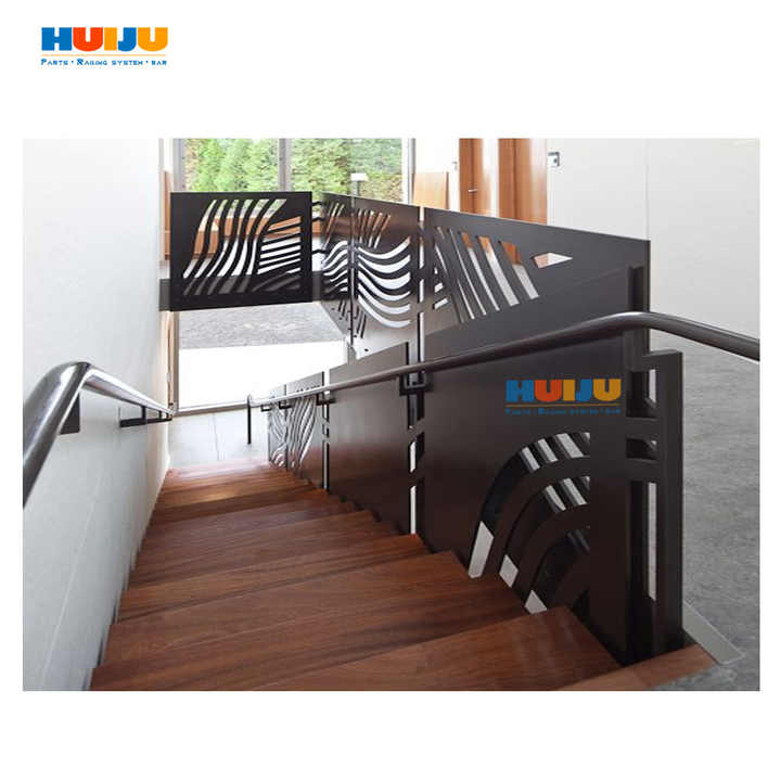 HJ Laser Cut Aluminum Railing High End Balcony Deck Indoor Aluminium ...