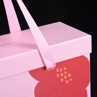 Boîte cadeau écologique de style coréen personnalisée, sac de shopping réutilisable, lamination mate, fermeture magnétique, sacs en papier d'emballage cadeau pour