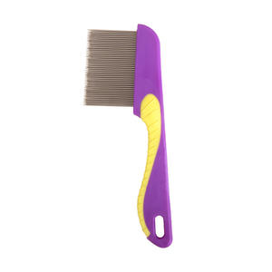 Peigne à puces en acier inoxydable à dents ultra fines pour chiens et chats, brosses portables et faciles à nettoyer, antirouille, <span class=keywords><strong>anti</strong></span>-poux de puces. - Product Image 5