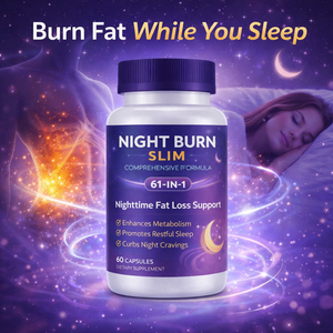 Night Burn Slim 61-in-1 Nighttime Fat <strong>Loss</strong> Support Capsules (60 Count)-Metabolism Sleep &amp; Appetite Control Non-GMO Vegan - Product Image 5
