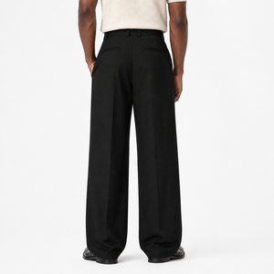Pantaloni da Uomo su Misura a <span class=keywords><strong>Gamba</strong></span> Larga, Vestibilità Elegante, Formali per Ufficio <span class=keywords><strong>e</strong></span> Business, Personalizzabili - Product Image 2