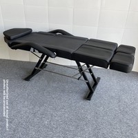 Fauteuil de pédicure inclinable réglable avec trous pour le visage, idéal pour les salons de beauté, spas, tatouages et massages