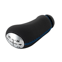 Nouveau Pommeau de Levier de Vitesse 5 Vitesses en Plastique et Cuir Antirouille pour RENAULT CLIO MK3 3 III MEGANE MK2 SCENIC MK2