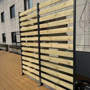 Alluminio <span class=keywords><strong>e</strong></span> <span class=keywords><strong>legno</strong></span> PVC pannello di recinzione a basso prezzo cortile giardino recinzione decorativa Privacy per AC recinzione Hardware - Product Image 5