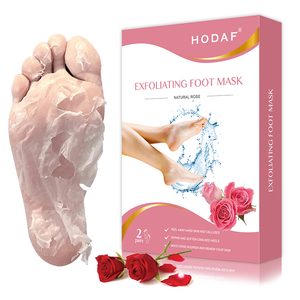 Pieds bébé doux <span class=keywords><strong>exfoliant</strong></span> pied Peel masque chaussettes pour enlever la peau morte talon fissuré callosités lavande beurre de karité aloès - Product Image 2