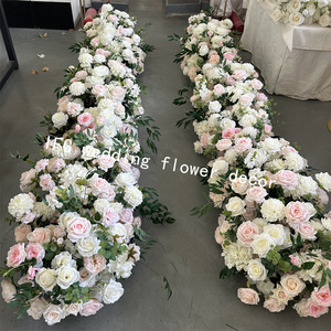 IFG gran oferta 3ft seda Artificial blanco rosa rosas pasillo flor corredor para boda Navidad graduación decoración de Halloween - Product Image 4