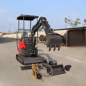 Mini Excavadora Pequeña de 1 Tonelada, Microexcavadora con Motor Euro5, Caja de Cambios y Bomba para Jardinería, Paisajismo y Trabajo Agrícola, Alta Potencia de Excavación - Product Image 1