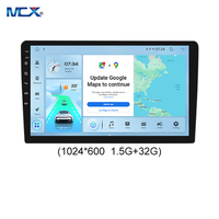 Pemutar DvD mobil Android 12, 9 inci sistem Multimedia Radio mobil nirkabel Android Auto CarPlay Monitor Multimedia layar sentuh