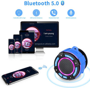 Haut-parleur étanche pour vélo de route IP67 avec lumière LED, radio FM, mains libres, portable, rechargeable, son 5W, 6h d'autonomie, extérieur - Product Image 6