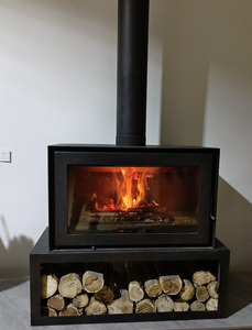 Proveedor de China, chimenea de <span class=keywords><strong>leña</strong></span> de acero para interiores, calentador doméstico con estante de almacenamiento de <span class=keywords><strong>leña</strong></span> - Product Image 5