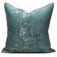 Bleu vert carré taies d'oreiller 18x18 20x20 pouces décor à la maison décoratif jeter taie d'oreiller pour canapé canapé taies d'oreiller