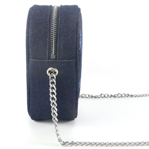 Sac bandoulière rétro en jean pour femme, grande capacité, style coréen, avec fermeture éclair et bandoulière, motif cœur mignon - Product Image 4