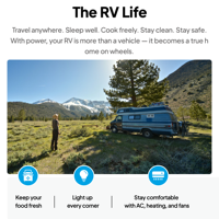 Système Solaire Tout-en-un 5kVA 48V pour VR, MPPT, 6000 Cycles, LFP, IP65, Hors Réseau, pour Yacht, Vanlife, Nomade, Alimentation de Secours