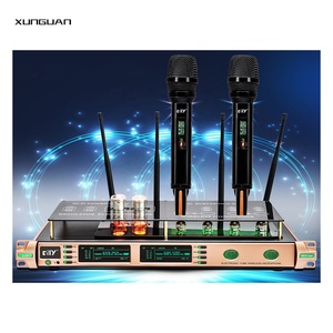 R-09 Sang Trọng 6Pcs Ống Điện Tử 2 Kênh Ir UHF Micro Không Dây Với Chất Lượng Tốt Cầm Tay Cho KTV Đảng Thanh - Product Image 1
