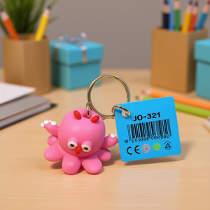 Portachiavi a Forma di Polpo MIXTO in PVC, Tema Animale JO-321, Regalo Promozionale - Product Image 2