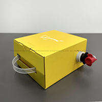 Distributeur de café boîte en papier pliable jaune personnalisé garantie de qualité alimentaire matériau écologique