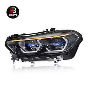 Faro Delantero X5 G05 para BMW 19+, Conjunto de Faros Delanteros G05 Modificados de Alta Gama con Lente <span class=keywords><strong>Azul</strong></span>, Luces LED de Circulación Diurna, Faros Láser - Product Image 3