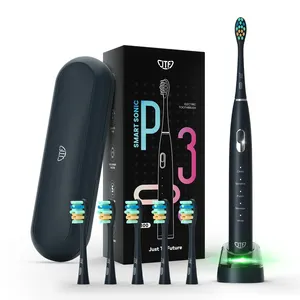 Großhandels preis Automatisch 5 Modi Weiche Ultraschall-Zahnbürste für Erwachsene mit weichem Haar USA mit 2-Minuten-Timer