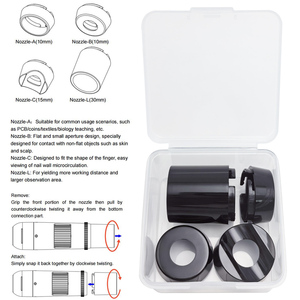 Lumière UV Téléphone Dermatoscope Véritable Grossissement 200X pour Diagnostic de la Peau <span class=keywords><strong>Microscope</strong></span> WiFi - Product Image 6