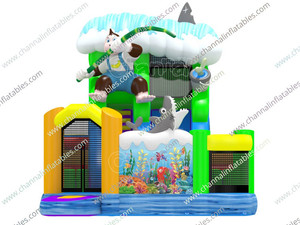 Parc d'attractions gonflable Île au <span class=keywords><strong>trésor</strong></span> des pirates, château gonflable, toboggan, aire de jeux gonflable à vendre - Product Image 6