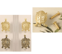 Poignée de porte en laiton tortue créative, quincaillerie de meuble tortue longue vie, décoration murale pour salon et chambre