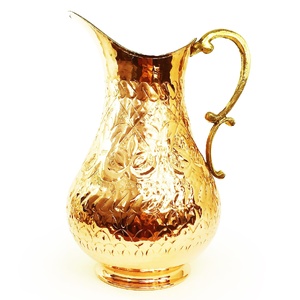 Carafe en cuivre en Relief de Style Ottoman pour Service de boissons, couleur oxyde Surahi - Product Image 5