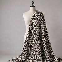 Nouvelle Arrivée Vente Promotionnelle Hiver Tissu Polaire Sherpa en Polyester à Imprimé Géométrique Abstrait Épais et Chaud pour Filles (Veste et Écharpe)