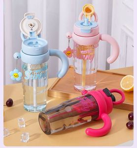 W69 Vaso de Plástico PP para Helado, de Gran Capacidad, para Exteriores, con Asa y Anillo, Apto para Lavavajillas, Botella de Agua Infantil - Product Image 3