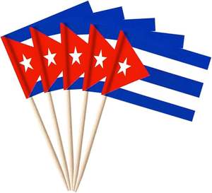 Banderas de bambú pequeñas personalizadas de fábrica a bajo precio con impresión a doble cara para fiestas, pasteles y <span class=keywords><strong>comida</strong></span> - Product Image 4